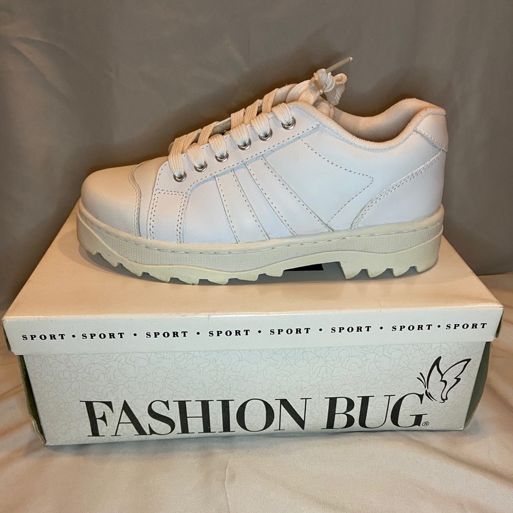 Fashion Bug White Chunky Sneakers